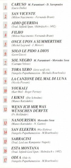 17SongsTracklist
